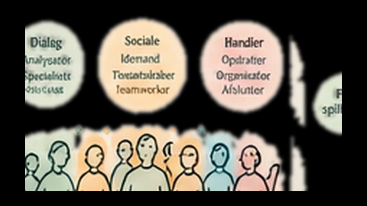Illustration af teamroller og samarbejde.