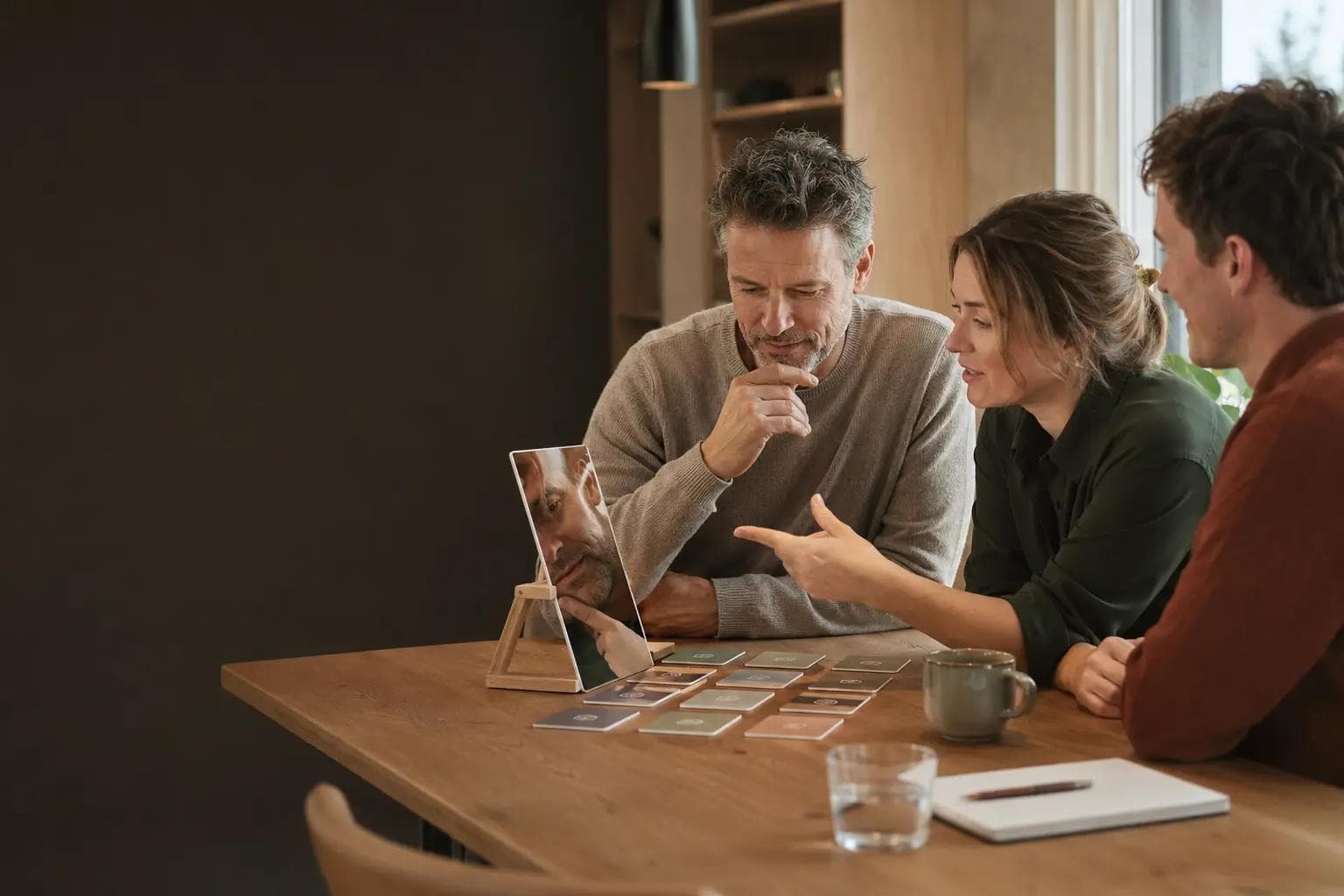 Projektleder modtager konkret feedback på adfærd, styrker og udviklingsmuligheder